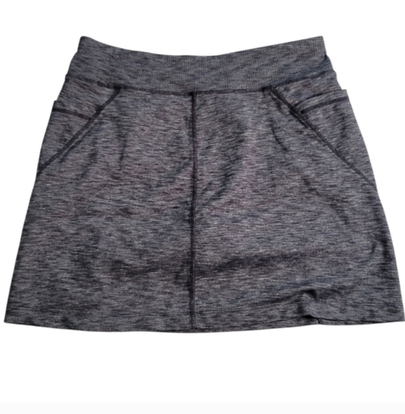 Athleta Excursion Skort M Charcoal Gray Activewear UPF 50+ Pockets SIze M EUC - Picture 4 of 12